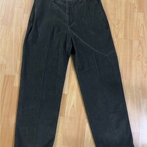 Haggar Black Corduroy Straight-Leg Pants